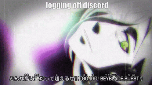 A Screenshot Of A Video With The Words " Logging Off Discord " On The Bottom GIF