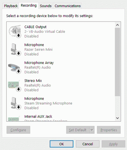 A Screenshot Of The Playback Recording Sounds Communications Screen GIF