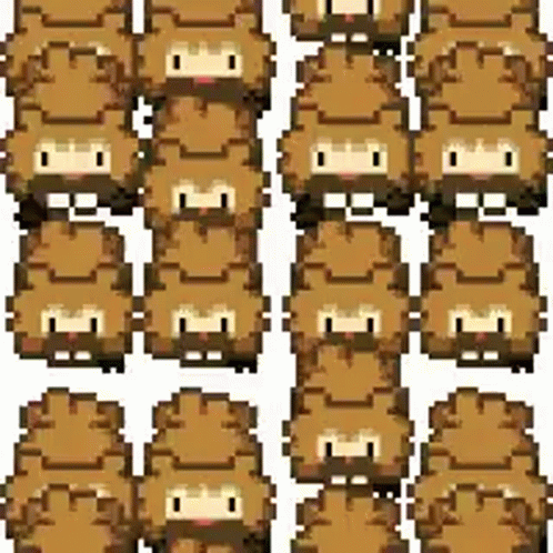A Seamless Pattern Of Pixel Art Sheep On A White Background . GIF