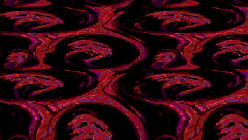 A Seamless Pattern Of Purple And Pink Swirls On A Black Background GIF