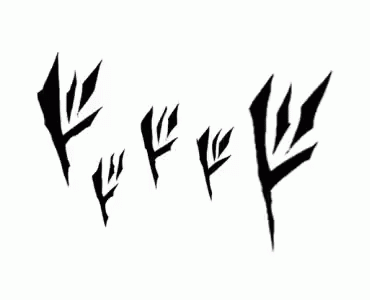 A Set Of Black And White Drawings Of A Bird 'S Feet On A White Background . GIF