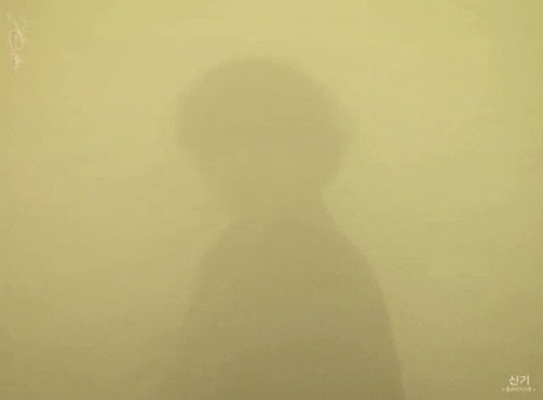 A Shadow Of A Person 'S Face Is Cast On A Wall GIF