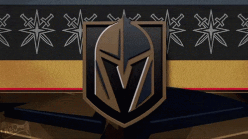 A Shield With A Helmet On It With The Letter V On It GIF