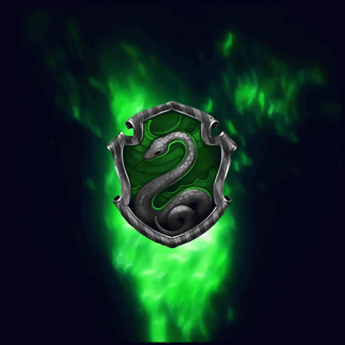 A Shield With A Snake On It And The Letter S On The Bottom GIF