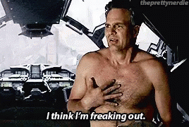 A Shirtless Man Is Talking About Being Freaking Out GIF