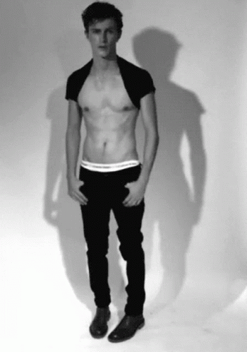 A Shirtless Man Wearing Calvin Klein Underwear GIF