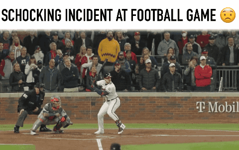 A Shocking Incident At A Football Game With A T Mobile Ad GIF