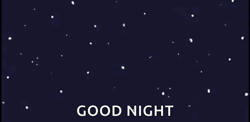 A Shooting Star In The Night Sky With The Words `` Good Night '' Below It GIF
