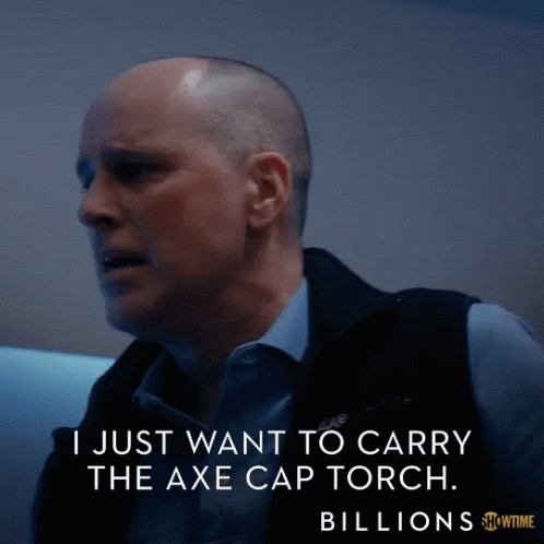 a showtime ad for billions features a bald man