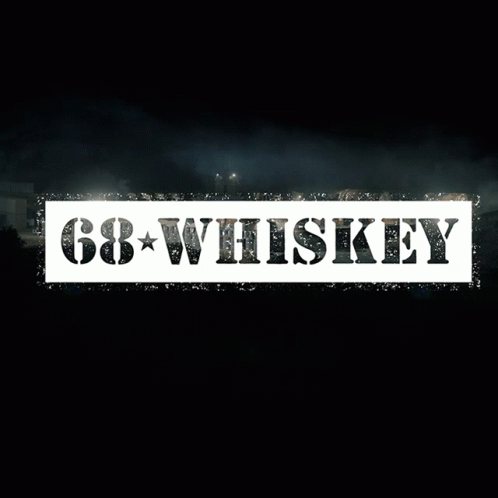 68 Whiskey Sign In Dark Room GIF