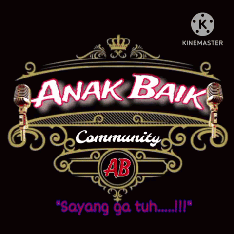 A Sign That Says Assalamualaikum Anak Baik Community On It GIF