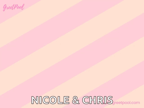 A Sign That Says Big Congrats For Your Little Girl Nicole & Chris GIF