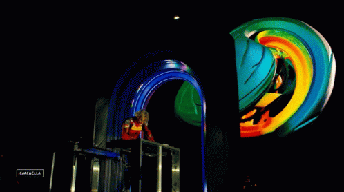 A Sign That Says Cancella On It In A Dark Room GIF