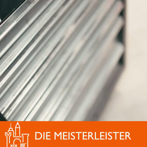 A Sign That Says Die Meisterleister With A Picture Of A Castle On It GIF