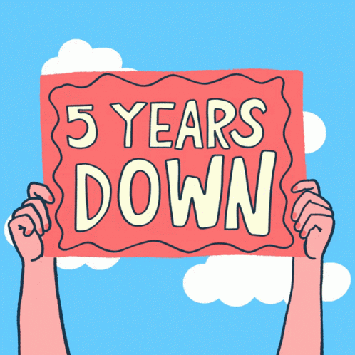 A Sign That Says Forever To Go Is Held Up By Two Hands GIF