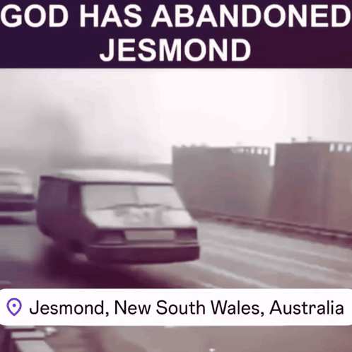 A Sign That Says God Has Abandoned Jesmond New South Wales Australia On It GIF