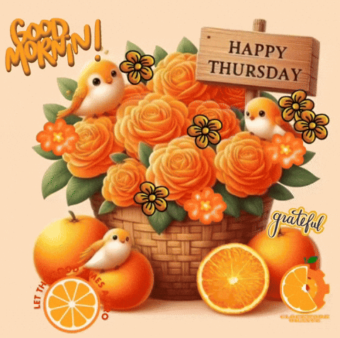A Sign That Says Happy Thursday On It GIF