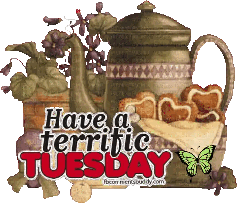a sign that says have a terrific tuesday on it