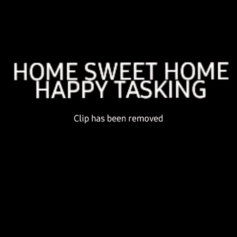 A Sign That Says Home Sweet Home Happy Tasking Home Surrounded By Hearts GIF