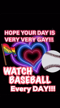 A Sign That Says Hope Your Day Is Very Very Gay GIF