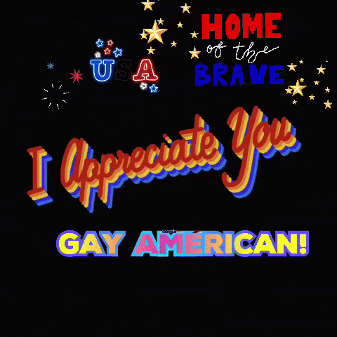 A Sign That Says I Appreciate You Gay American On It GIF