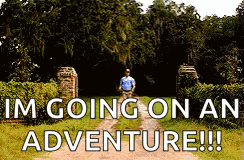 A Sign That Says I 'M Going On An Adventure !! GIF