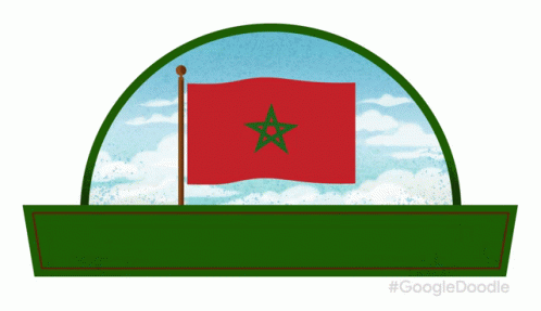 A Sign That Says Independence Day With A Flag GIF