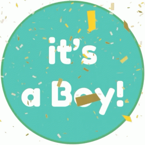 A Sign That Says It 'S A Boy On It GIF