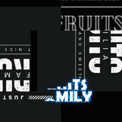 A Sign That Says It 'S Mily With A Bowl Of Fruit On It GIF