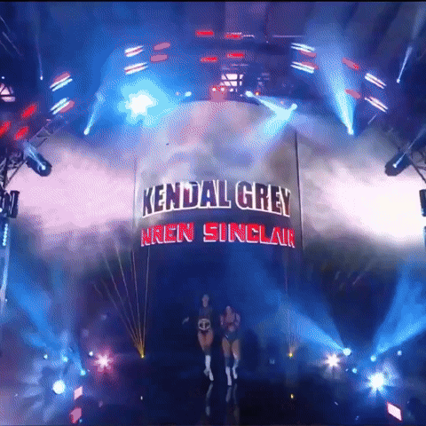 a sign that says kendal grey on it in red letters