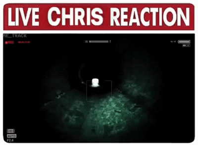 A Sign That Says Live Chris Reaction On Top Of A Brick Wall GIF