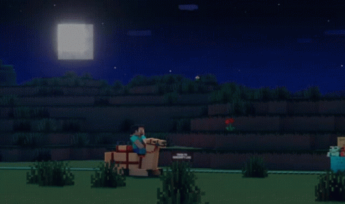 A Sign That Says " Minecraft Live Was Awesome " GIF