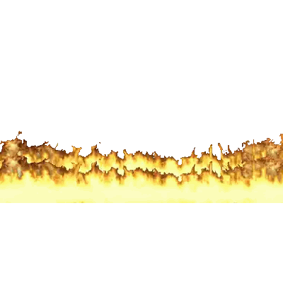 a sign that says rtp ter-update with flames behind it