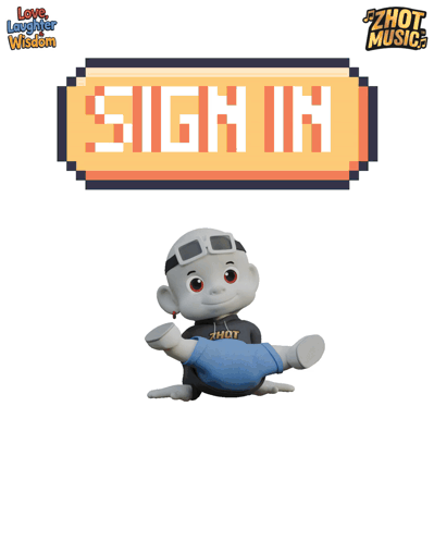 A Sign That Says " Sign In " With A Cartoon Character GIF