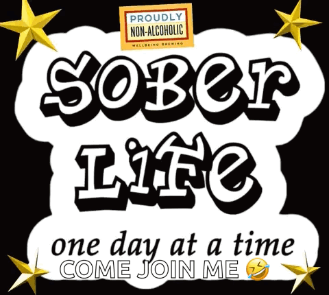 A Sign That Says Sober Life On It GIF