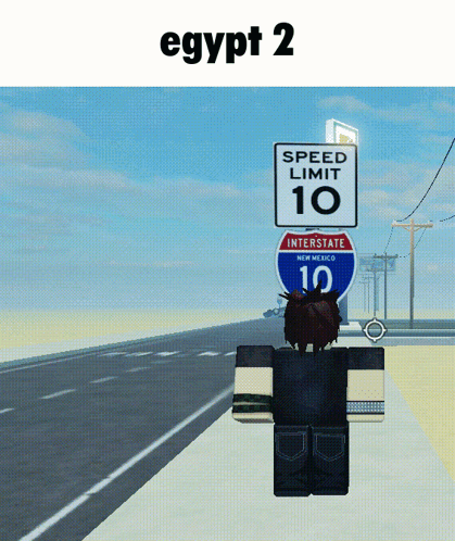 A Sign That Says Speed Limit 10 Is On A Road GIF
