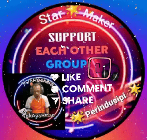 A Sign That Says Star Maker Support Each Other Group GIF