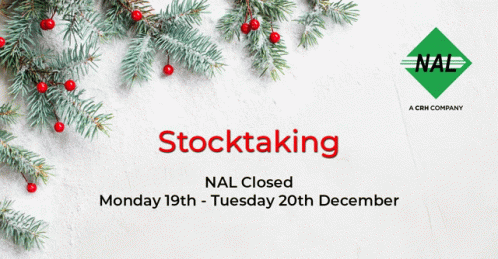 A Sign That Says Stocktaking Nal Closed Monday 19Th And Tuesday 20Th December GIF