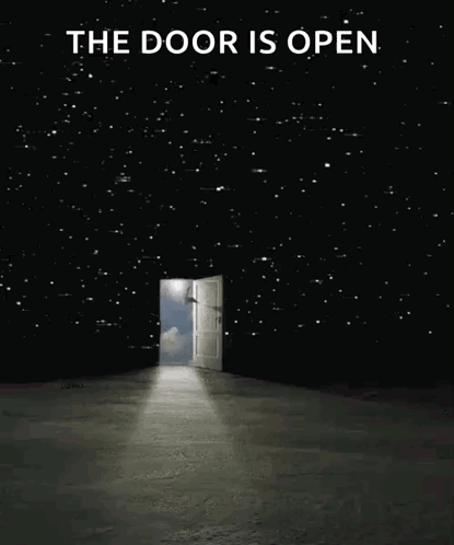 Open Door Sign GIF