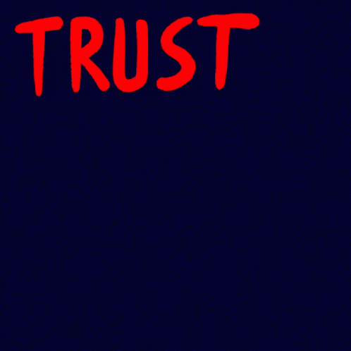 A Sign That Says " Trust The Democratic Process " GIF