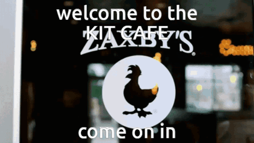 A Sign That Says Welcome To The Zaxby 'S GIF