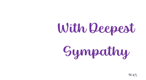 A Sign That Says " With Deepest Sympathy " With A Picture Of Flowers GIF