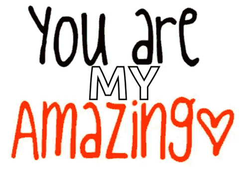 A Sign That Says " You Are My Beautiful " With A Heart GIF