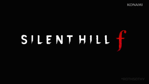 A Silent Hill F Logo With A Red J On A Black Background GIF