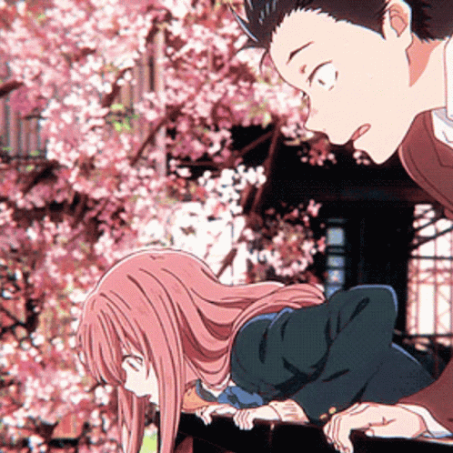 A Silent Voice Shouko Nishimiya Jump GIF