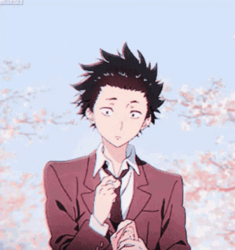 A Silent Voice Shoya Ishida Feeding Fishes GIF