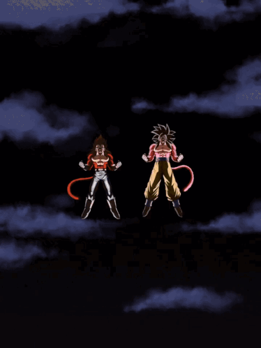 A Silhouette Of A Man And A Woman In Front Of A Yellow Circle With Japanese Writing GIF