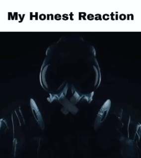 A Silhouette Of A Man Standing In Front Of A Wall Of Monitors With The Words My Honest Reaction Below Him . GIF