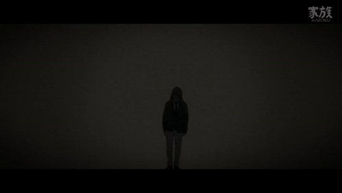 A Silhouette Of A Person Standing In The Dark With A Hood On . GIF