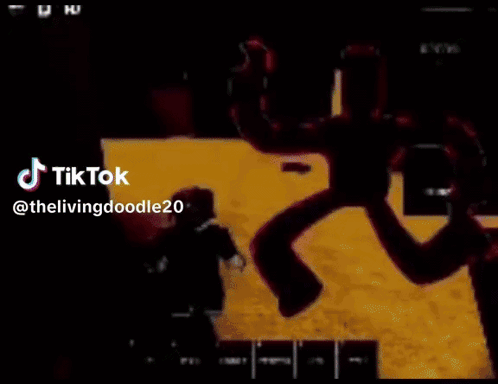 A Silhouette Of A Roblox Character Is Dancing On A Pyramid . GIF